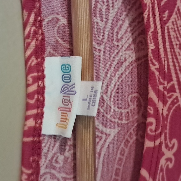 LulaRoe Tunic Top Pink Large NWOT - Picture 3 of 6